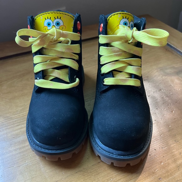 Other - Timberland toddler Spongebob boots size 9, only worn only once